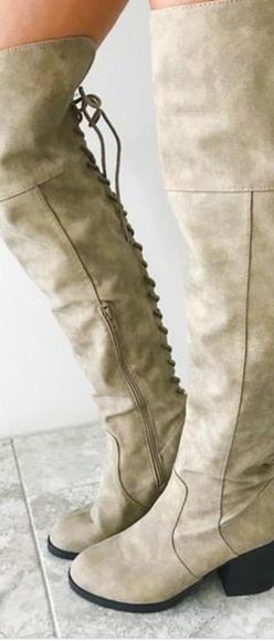 Faux Laceup Boots - Picture 2 of 2